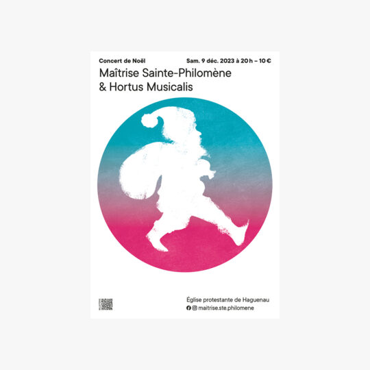 Maîtrise Sainte-Philomène — affiche du concert de Noël