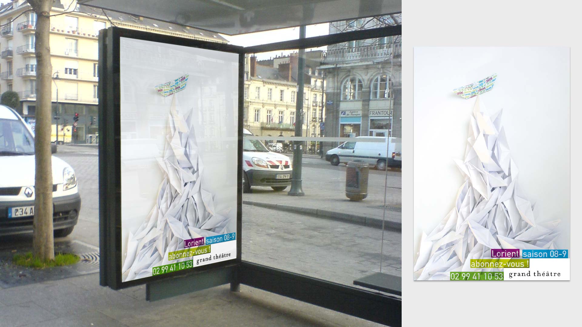 Affiche abribus