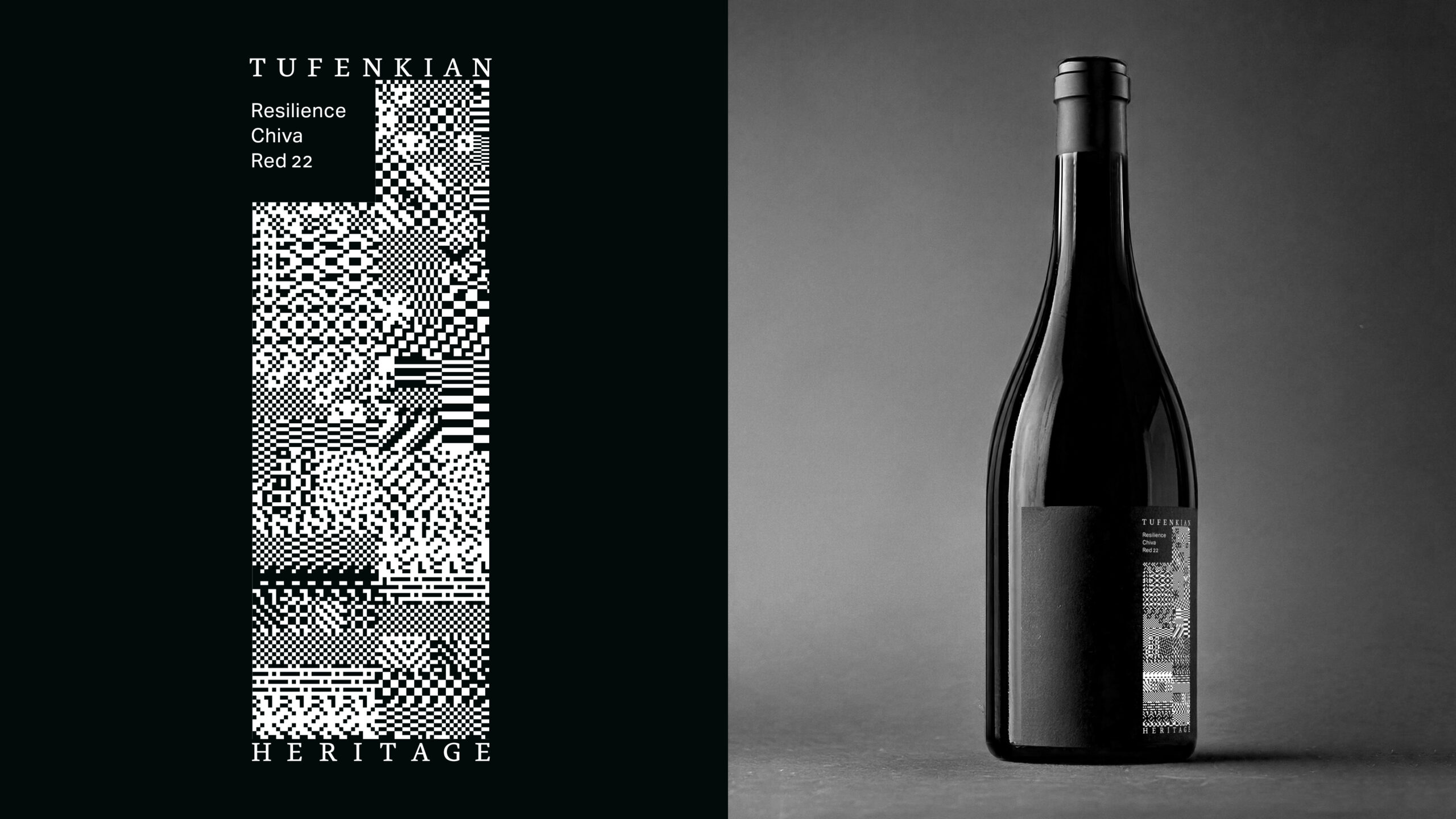 Tufenkian — étiquette et bouteille du vin Resilience Chiva Red