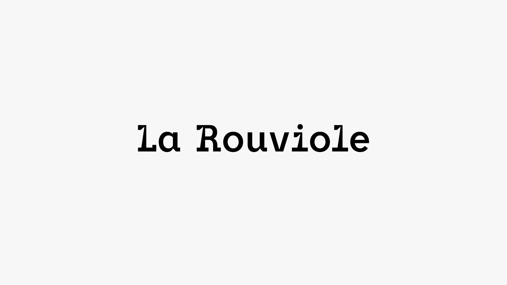 Logotype de La Rouviole