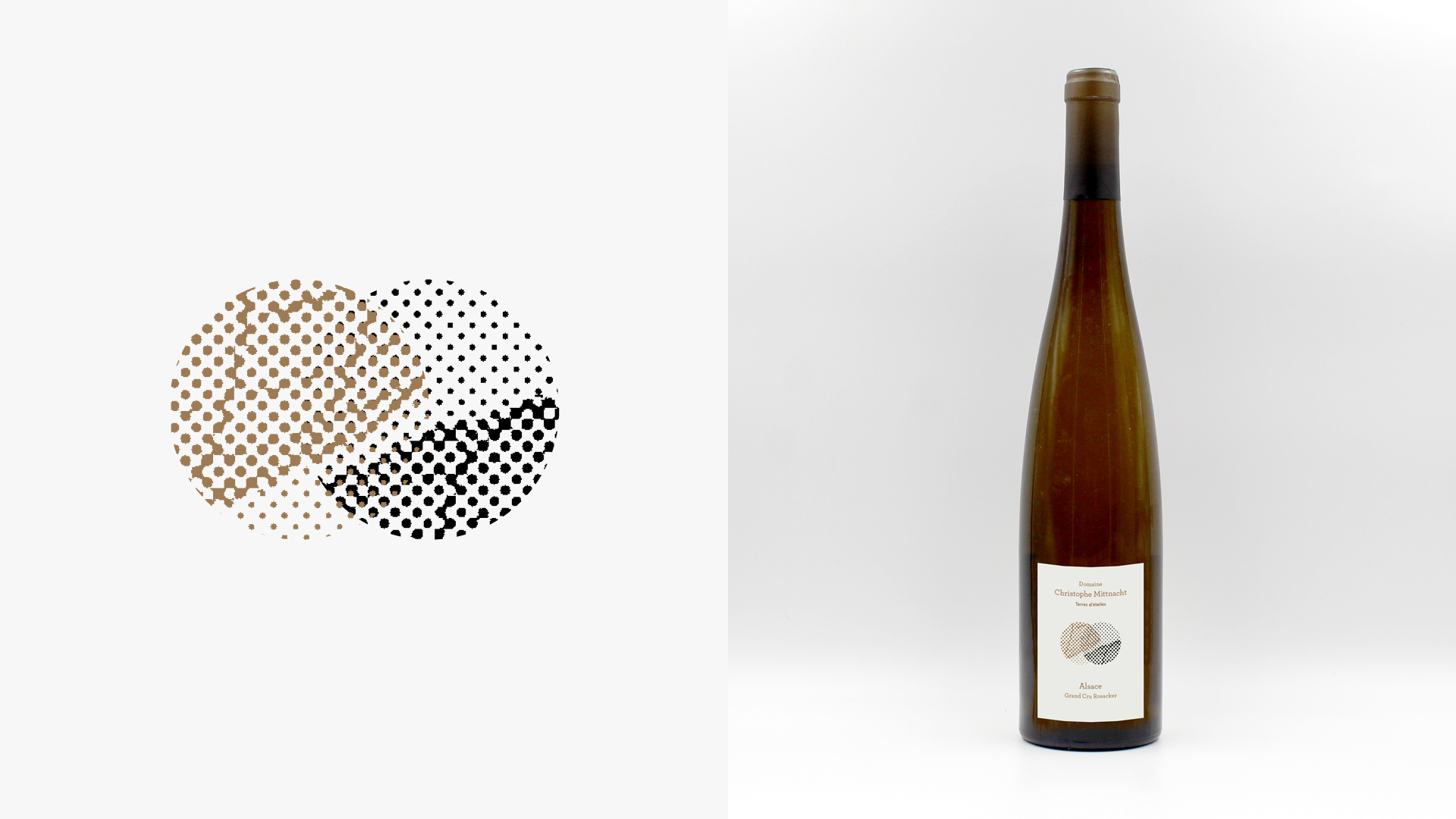 Étiquette et bouteille Terres d’étoiles — Alsace Grand Cru Rosacker