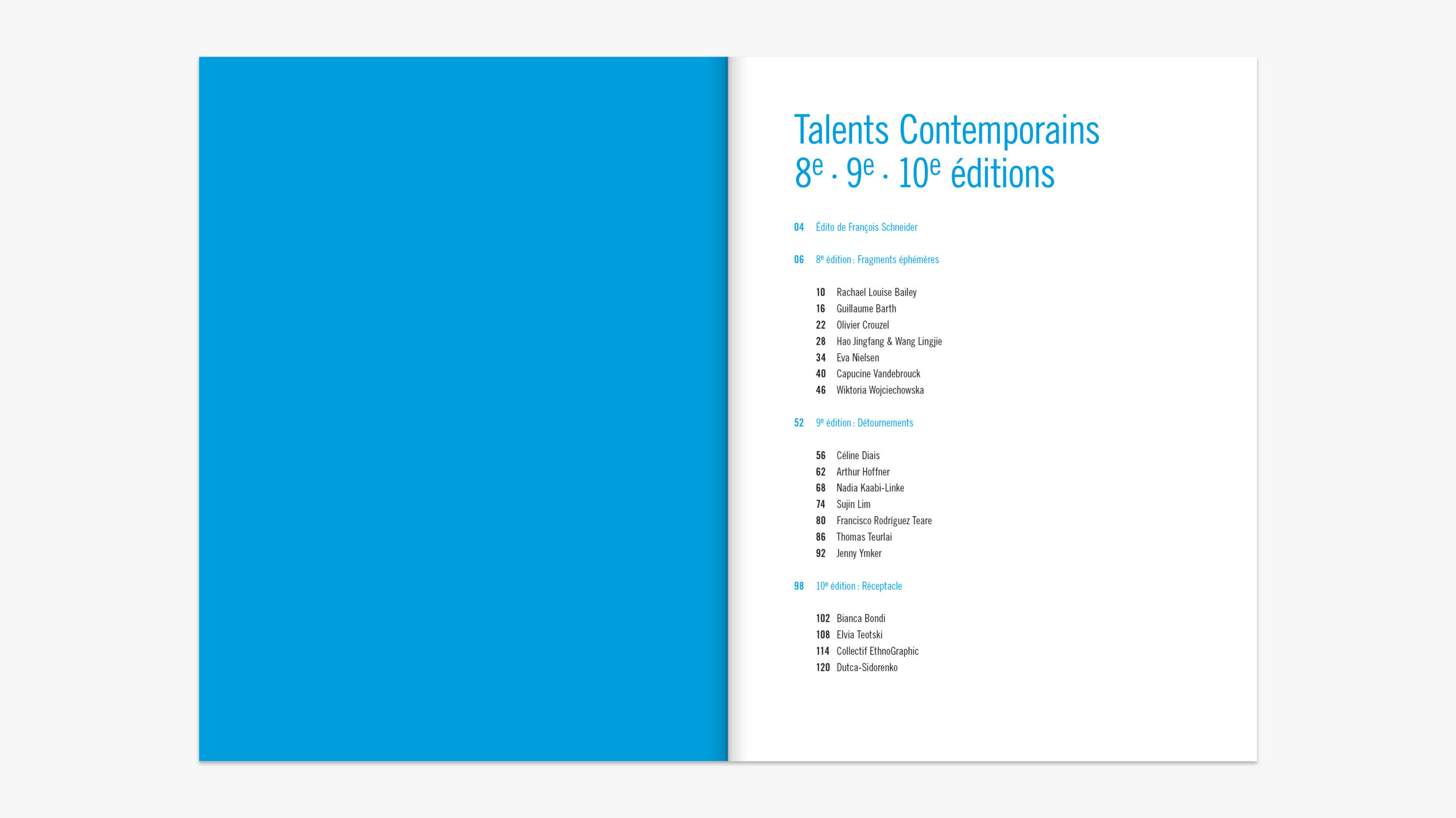 Catalogue des expositions Talents contemporains à la Fondation François Schneider