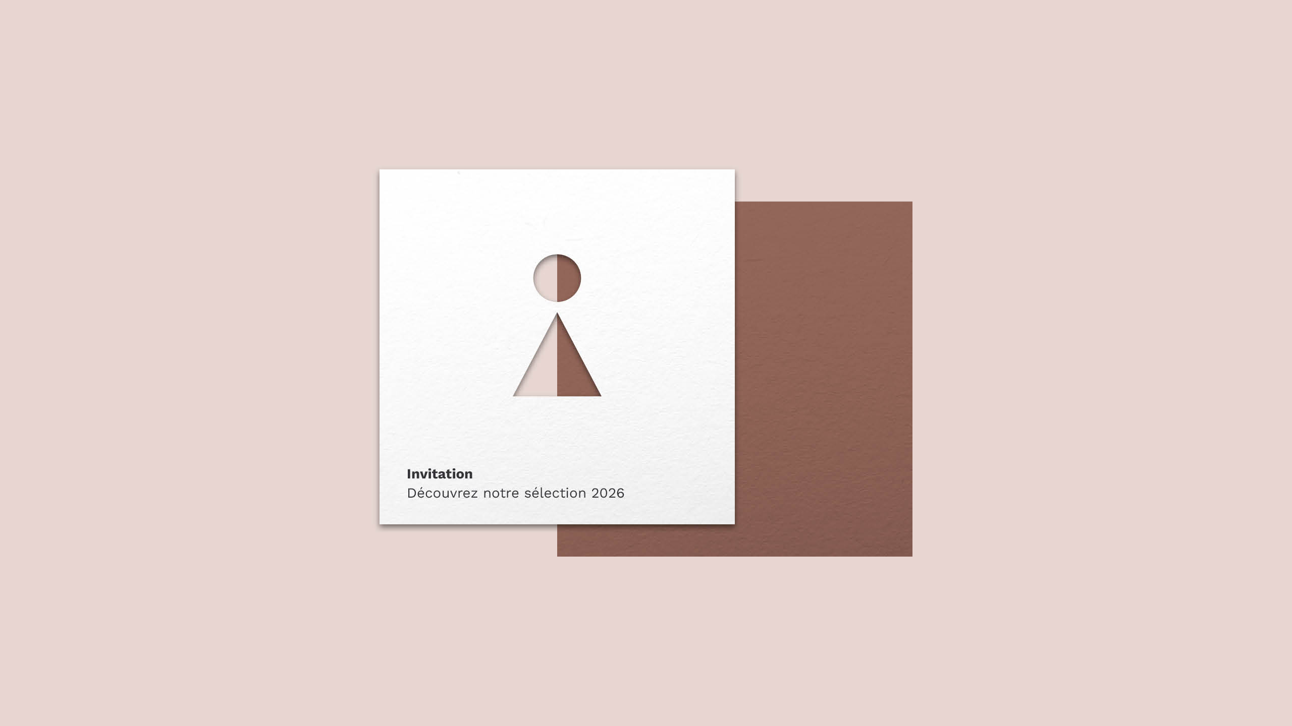 Carton d’invitation pour l’inauguration de la nouvelle identité visuelle Pion