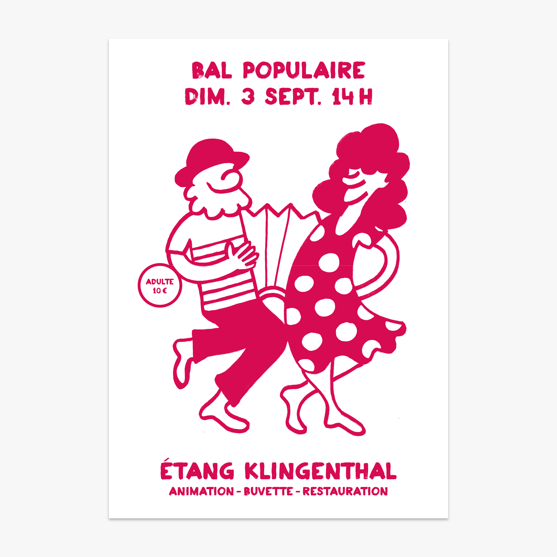Affiche du bal populaire