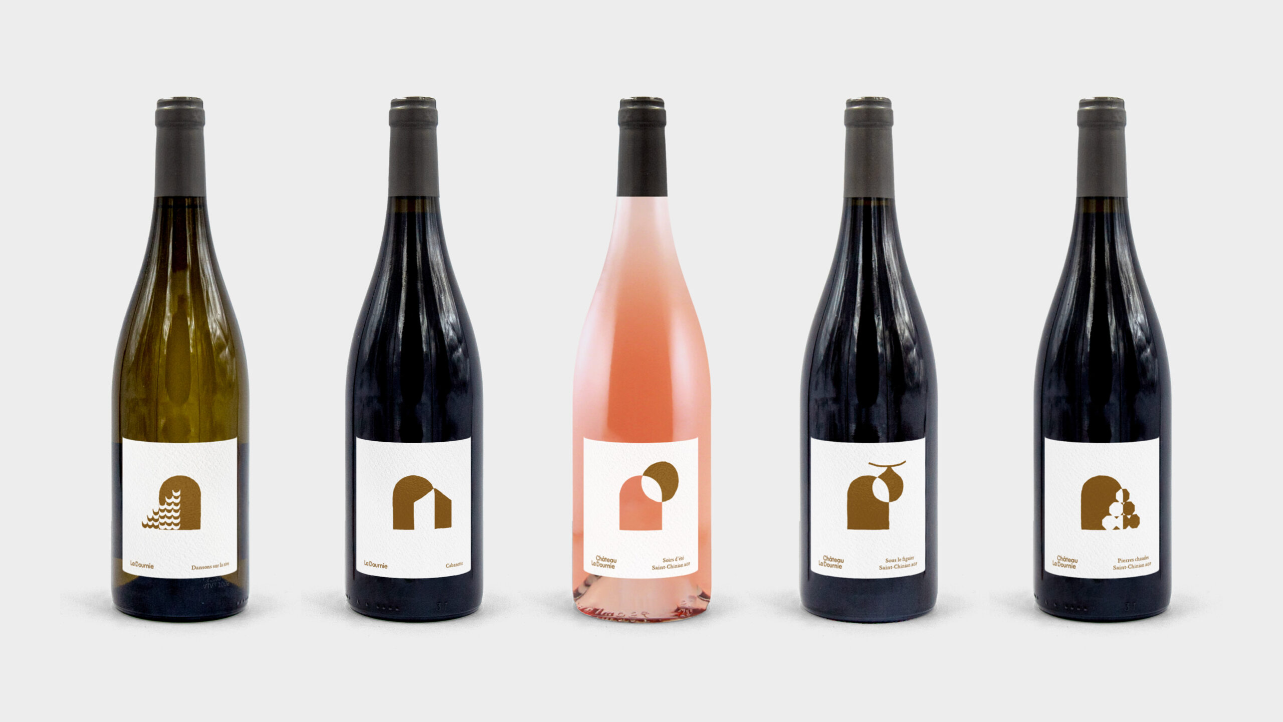 Château La Dournie — ensemble de la gamme des vins
