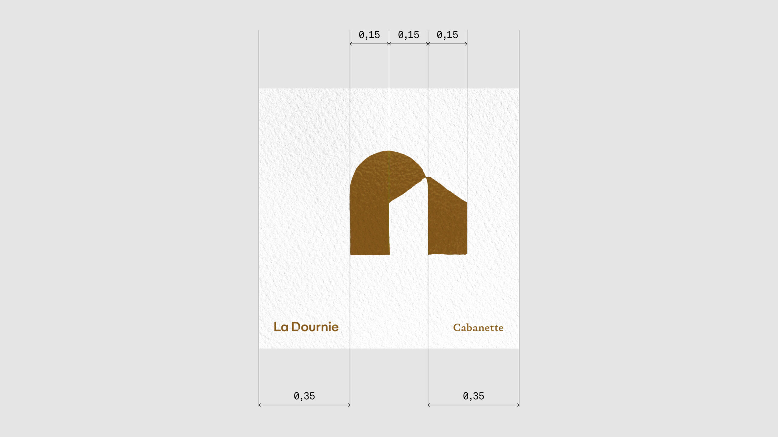 Château La Dournie — composition verticale de l’étiquette