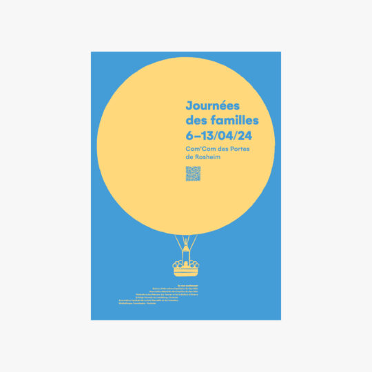 Affiche pour les Journées des familles