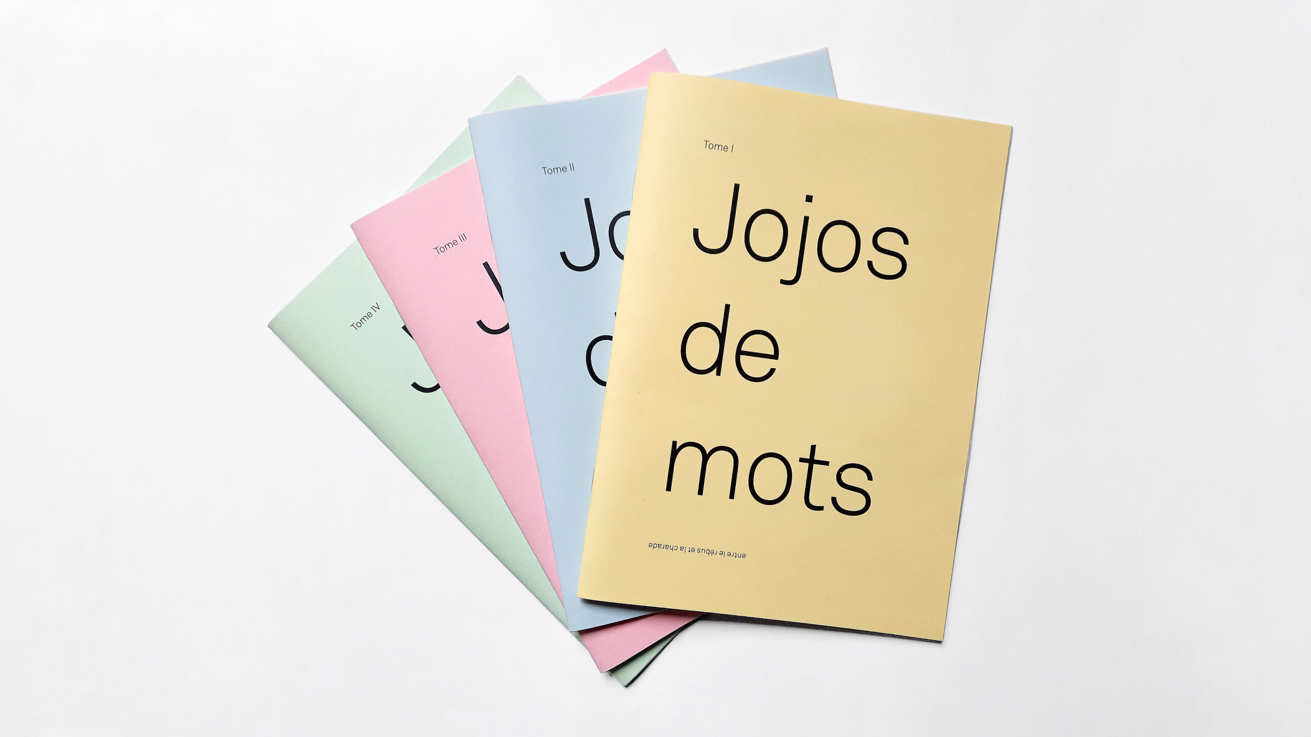 jojos de mots — couvertures des quatre tomes